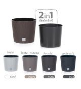 Kvetináč Rato round Drtus250L, latte-mocca