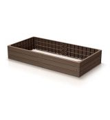 Vyvýšený záhon BASE WOODY IBWR hnedý 150x75x25cm