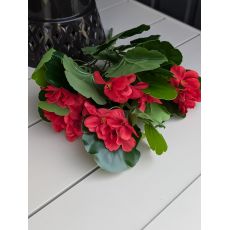 Umelá kytička Pelargonia 103E 35cm červena