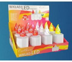 LED elektrická sviečka CORTINA 12cm 1/20/WLC červena