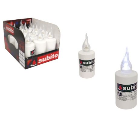 Sviečka LED, SUBITO S11 - STUDENÁ BIELA