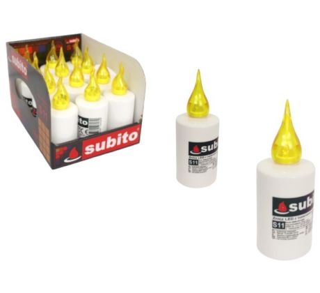 Sviečka LED, SUBITO S11 - žltá