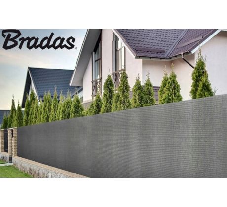 Tieniaca tkanina BRADAS 135 g/m² sieť 90% 1,5 x 10 m sivá